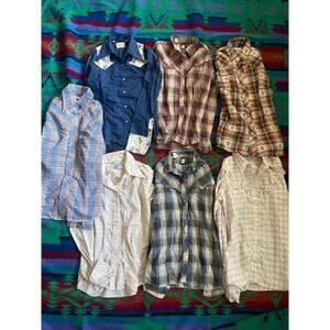 Vintage women’s western pearl snaps long sleeves small/medium 1960s-70s bundle